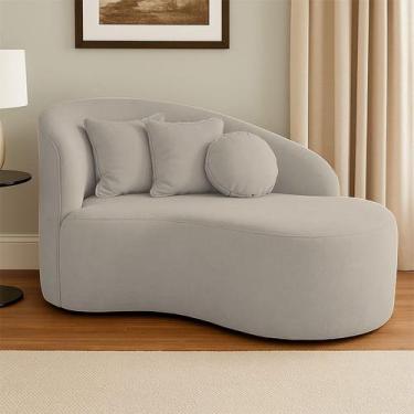 Imagem de Sofá Orgânico Curvo Feijão Divã Bouclé Confortável Resistente Para Sal