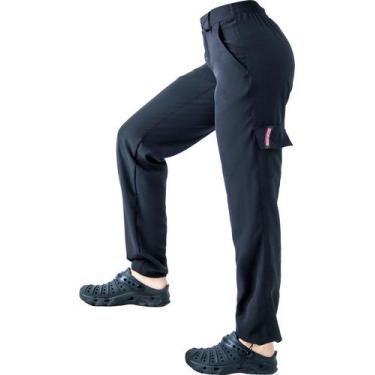 Imagem de CALÇA FEMININA PESCA mar negro PROTEÇÃO SOLAR 50 + UV, Preto, G1