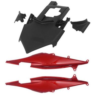 Imagem de Kit Carenagem 2 Peças Moto Honda CB 300R 2010 a 2012 Cromo Forte Subst