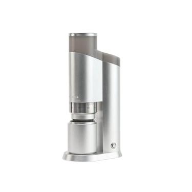 Imagem de Moedor elétrico de grãos de café com tampa magnética, configurações externas ajustáveis, corpo em liga de alumínio, moedor de café comercial,Silver