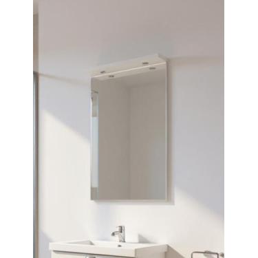 Imagem de Espelho para Banheiro Com Led 60cm Mdf Branco - On Móveis