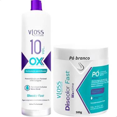 Imagem de Vloss Pó Descolorante Discolor Fast Branco+ Ox 10 Vol