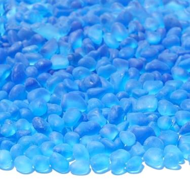 Imagem de QYGL Pedras de vidro marinho - pedras preciosas de vidro fosco de aquário de 1,3 kg/1,315 g - perfeitas para pedras de aquário, cascalho de tanque de peixes, enchimentos de vasos, artesanato DIY de