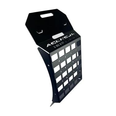 Imagem de Agency 6 Sistema de grade de piso - Painel MOLLE de pneu sobressalente, ferramentas de montagem, bolsas, recipientes e mais - Serve para pneus de 76 a 101 cm - Feito nos EUA