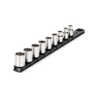 Imagem de TEKTON Conjunto de soquetes de 12 pontos de acionamento de 3/8 polegadas, 9 peças (5/16-3/4") | SHD91103