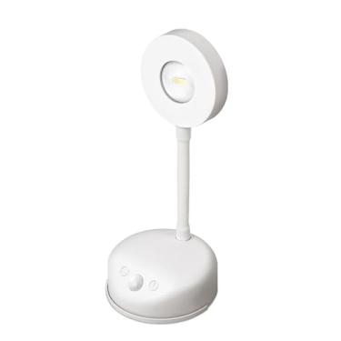 Imagem de FoatShepy FXPS Holofote sem fio operado por bateria, com sensor de movimento, lâmpada LED olho de gato pequena arandela de parede, iluminação de destaque de tela adesiva, regulável com rotação de 360°