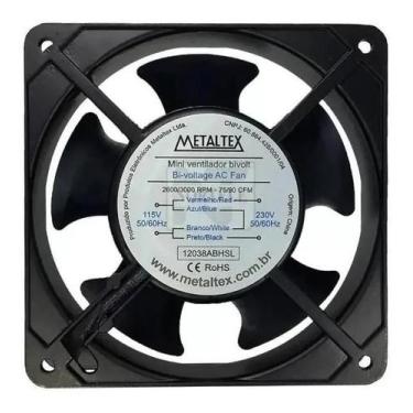 Imagem de Cooler Ventilador De Painel 120X120X38Mm 115/230V Metaltex