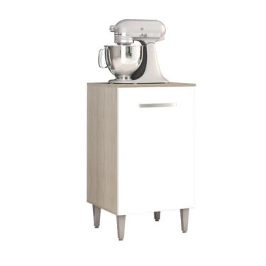 Imagem de Balcão Armário para Botijão de Gás Angela HR Móveis, Elmo-Branco