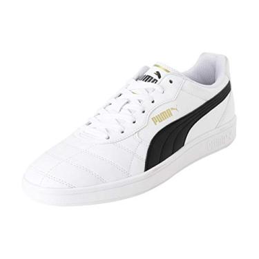 Imagem de PUMA Tênis masculino de cano baixo, Puma Branco Dourado, Cinza, Violeta, 12