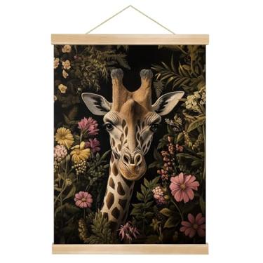 Imagem de You found a duck Cabide magnético de madeira para pôster com estampa de arte de coroa de pássaro, retrato de pássaro turquesa, decoração de parede de fundo preto (BG01)