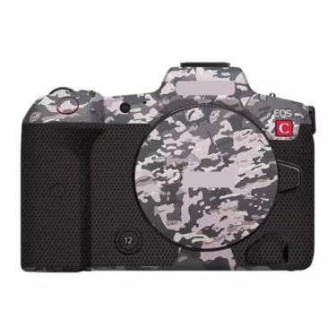 Imagem de Adesivo de capa de câmera R5C para Canon EOS R5 C protetor de câmera película protetora antiarranhões decoração (Camuflagem de campo)