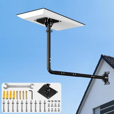 Imagem de Suporte de parede Starlink Performance Gen 3, comprimento ajustável (76.2 cm - 106.7 cm) e inclinação de 160° para melhor sinal, kit de montagem de telhado/parede Starlink - compatível com Starlink