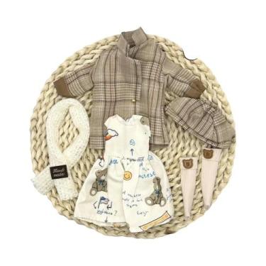 Imagem de Bonecas BJD De 30cm Conjunto Completo Roupas De Boneca Anime Olhos 3D 