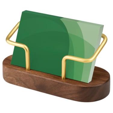 Imagem de Porta-Cartões de Visita de Mesa em Madeira – Design Elegante, Grande Capacidade e Acabamento Artesanal Premium para Escritório e Eventos