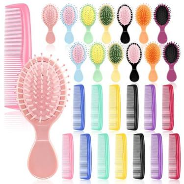 Imagem de Conjunto de escova e pente HOFASON Mini Wet Hair para crianças e mulhe