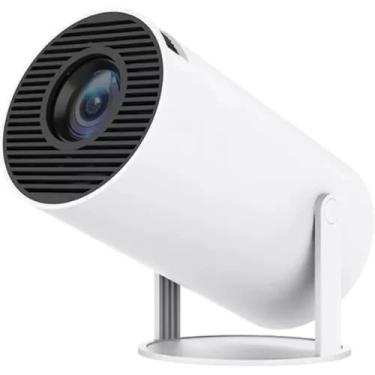 Imagem de Projetor Portatil 5G Wifi 6 BT 5.0 Android 11, 4K 1080P Full HD Suporte 8000 Lumens, Led Auto de Correcção Trapezóide Horizontal, 180°Girável Projector para Telefónico