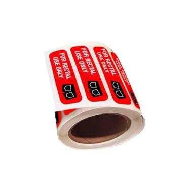 Imagem de Colaxi 500 para uso retal somente adesivos adesivos falsos fácil leitura adesão permanente com superfície à prova d'água 1,8" x 2" etiqueta de