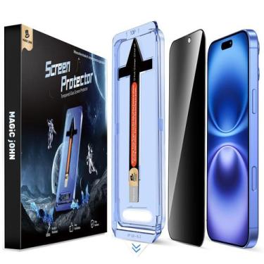 Imagem de Protetor de tela MAGIC JOHN Privacy para iPhone 16 de 6,1 polegadas