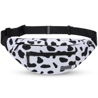 Imagem de MAXTOP Pochete transversal grande com 4 bolsos com zíper, presentes para desfrutar de festivais de esportes, treino, viagem, corrida, casual, carteiras de mãos livres, bolsa de cintura para celular