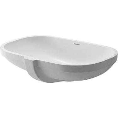 Imagem de Duravit D-CODE Cuba de Embutir, Cerâmica, Banheiro, 49,5 x 29 cm, Branco, 17,7 cm Profundidade, Minimalista, Alto Brilho, Retangular, Com Ladrão
