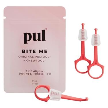 Imagem de PUL Pacote de 3 ferramentas reutilizáveis 2 em 1 para alinhador e remoção de assentos — Compatível com Invisalign, suspensórios, retentores, bandejas removíveis – Removedor e mastigação fácil de usar