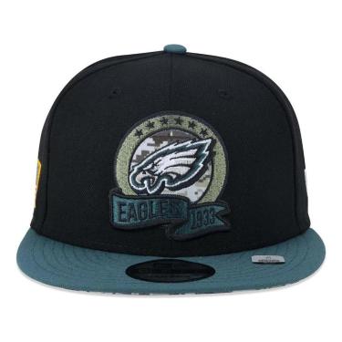 Imagem de BONÉ NEW ERA 950 PHILADELPHIA EAGLES SALUTE TO SERVICE PRETO VERDE-Masculino