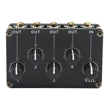 Imagem de RiToEasysports Mixer de Som Compacto de 4 Canais para CD Player [desempenho estável] [preto]