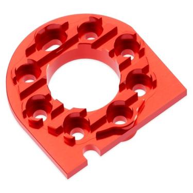 Imagem de MORFUM RC Aluminum Alloy Adjustable Motor Mount Plate Heat Sink Compatible with Tamiya TT01 TT01D TT01E 1/10 RC On Road Touring Car Motor Mount Chassis Upgrade Replacement Parts (Red)