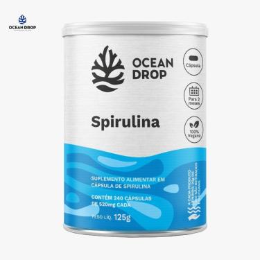 Imagem de Spirulina 520mg 240 Capsulas Ocean Drop-Unissex