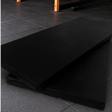 Imagem de Cama para Cachorro 100% Impermeável | Colchonete Pilates Yoga com Zíper, Ideal para Cães e Gatos (90X40X3 ACADEMIA PRETO)
