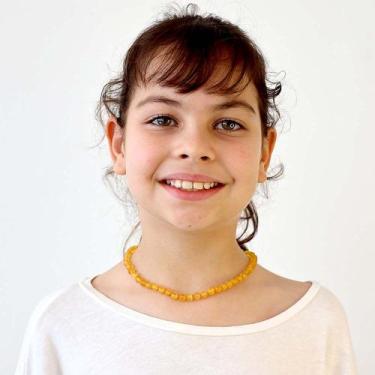 Imagem de Colar de Âmbar Báltico Mel Não Polido para Criança - Âmbar Original