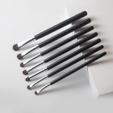 Imagem de Conjunto de pincéis de maquiagem, 7 peças, pó sintético premium, base, contorno, corretivo, sombra, delineador, kit de pincéis de maquiagem