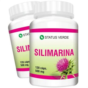 Imagem de 2 Potes Silimarina Pura Natural Kit 240 Cáps - Suplemento Natural
