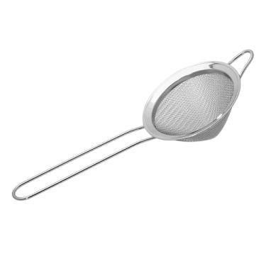 Imagem de 1 coador de malha fina de aço inoxidável 304 de 8,4 cm para cozinha, coador de coquetel, chá, café, suco, coador de alimentos, mini peneira (1, prata)
