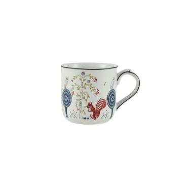 Imagem de London Pottery Copo de cerâmica de 250 ml com alça, caneca de porcelana para café quente, chá ou cacau, micro-ondas, lava-louças e freezer (esquilo, caneca, 250 ml)