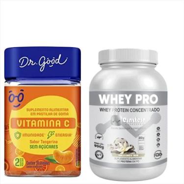 Imagem de Vitamina C c/30 Dr Good Fini e Whey Protein Concentrado 900g