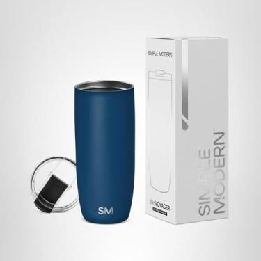 Imagem de Simple Modern Travel Coffee Mug Tumbler with Flip Lid | Reusable Insulated Stainless Steel Cold Brew Iced Coffee Cup Thermos | Gifts for Women Men Him Her | Voyager Collection | 20oz | Slumberland