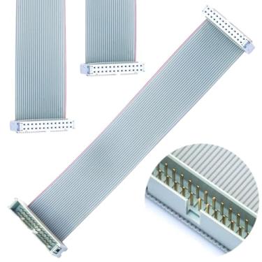 Imagem de Tcenofoxy Cabo IDC de fita plana de 2,54 mm macho para fêmea, conector de cabo de fita plana 26P FC 26 pinos 50 cm comprimento 2 peças (TC-50cm-MF26P-2)