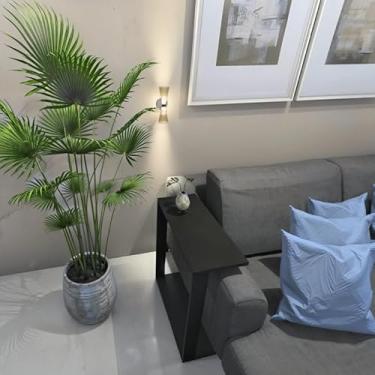 Imagem de Mesinha Lateral Para Sofá Estilo Industrial MDF, mesa apoio, mesa auxiliar sofá, mesa de canto(Preto)