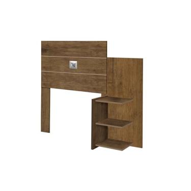 Imagem de Cabeceira Box Solteiro Acapulco com Praleleiras Integradas. (Jequitibá)