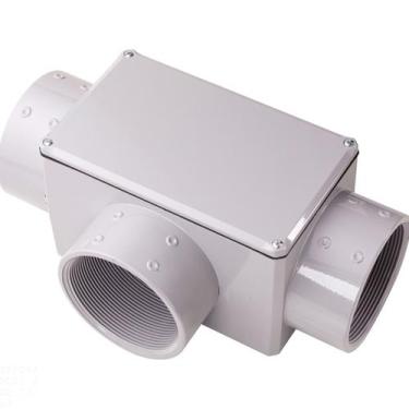 Imagem de Condulete Fixo "T" 1" com tampa / com rosca NPT / com pintura eletrost