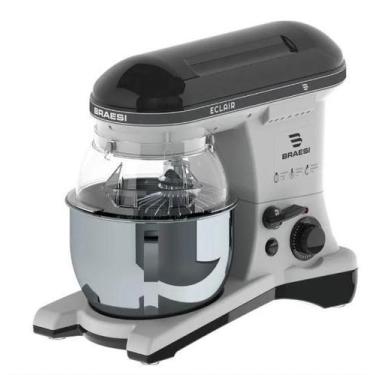 Imagem de Batedeira Planetária Profissional Preta Eclair BP-500S: Potência e Efi