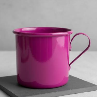 Imagem de Kit 50 Canecas Moscow Mule Alumínio Cor Rosa Fucsia 350ml