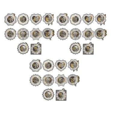 Imagem de 30 peças de adesivos vintage de renda para scrapbooking, agenda DIY, diário, cadernos - adesivos decorativos de PET, suprimentos de artesanato estéticos para diário