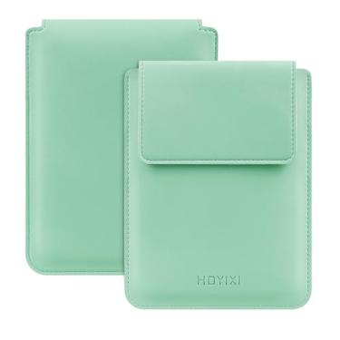 Imagem de HoYiXi Capa universal para Kindle/Kobo/Voyaga/Pocketbook/Tolino E-Book Reader de 15 cm capa protetora de couro leve para e-book de 15 cm, verde