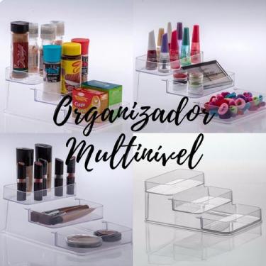 Imagem de Organizador Multinível Degrais de Acrílico Diamond Porta Tempero / Por