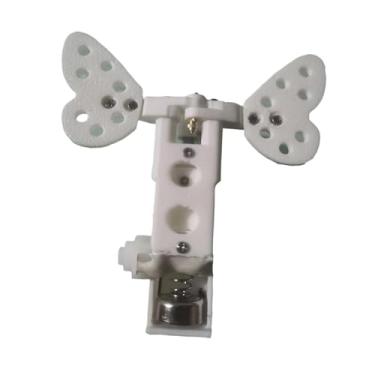 Imagem de Fenteer Borboleta Mecânica Móvel, Borboletas Automáticas com Asas Multifuncionais para Controle em Exposições de Arte Paisagística, Branco