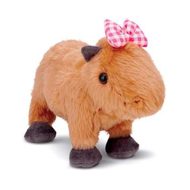 Imagem de Brinquedo De Pelúcia Capivara Filó Antialérgico Decorativo - Cortex Br