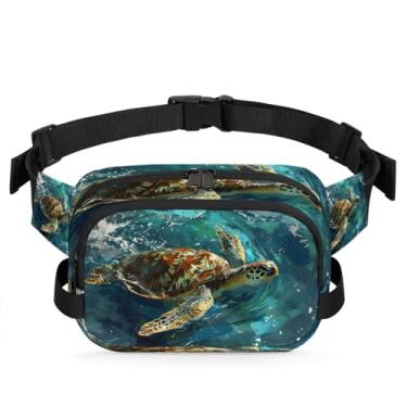 Imagem de Pochete Boho étnica asteca retrô para mulheres e homens com alça ajustável, bolsa transversal, bolsa de peito, bolsas de bumbum, bolsa de estilingue, Cor 13