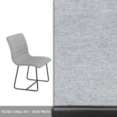 Imagem de Sala De Jantar 1,00M Base Preta Com 04 Cadeiras Laca Preto